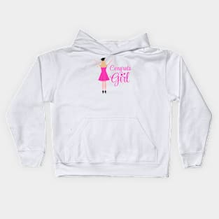 Girl Graduation Congrats Design Kids Hoodie